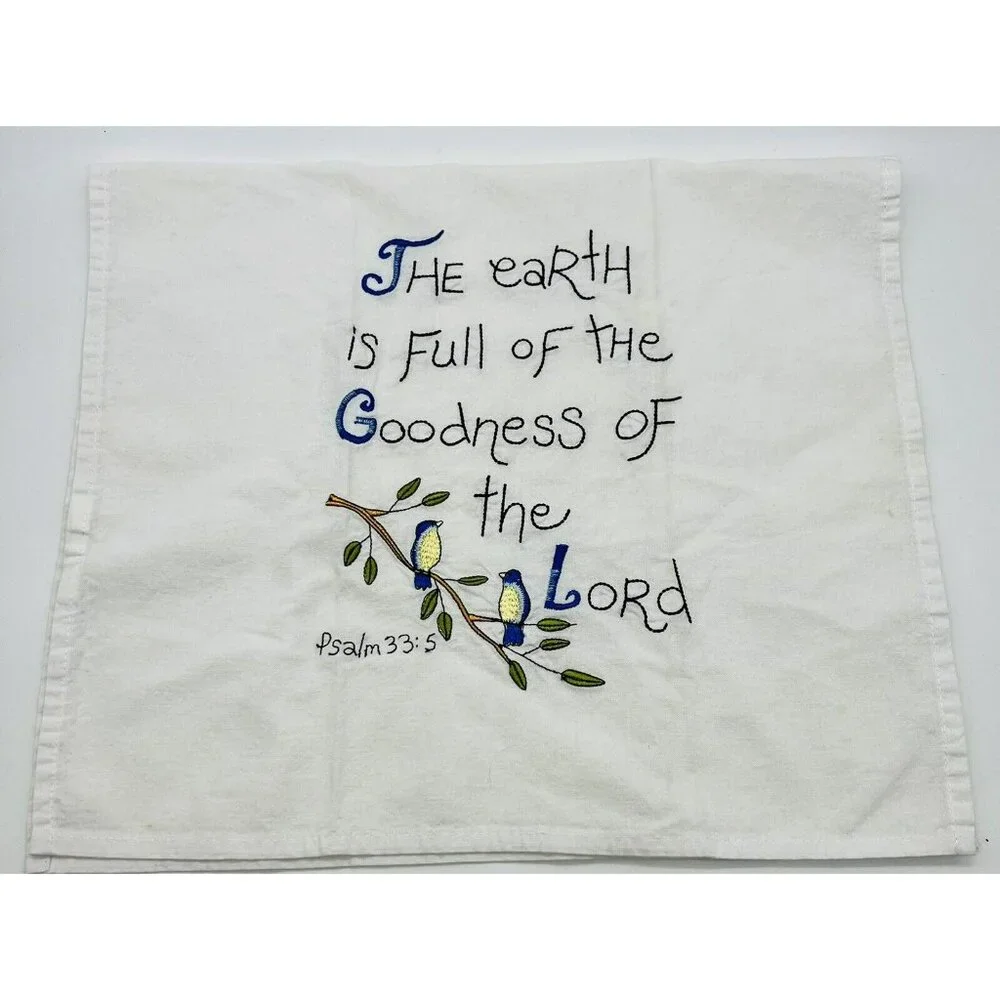 Kitchen embroidered tea